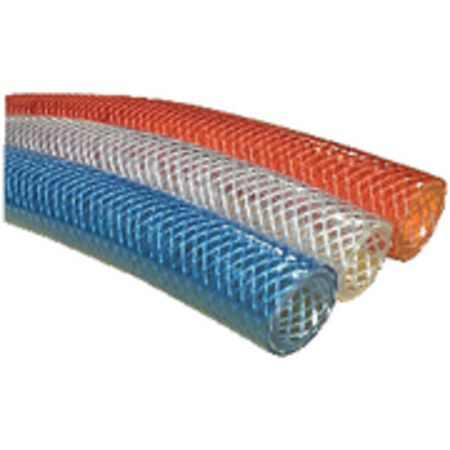 TRIDENT HOSE PVC Red Transparent Cover<BR>3/4" x 50Ft 166-0346